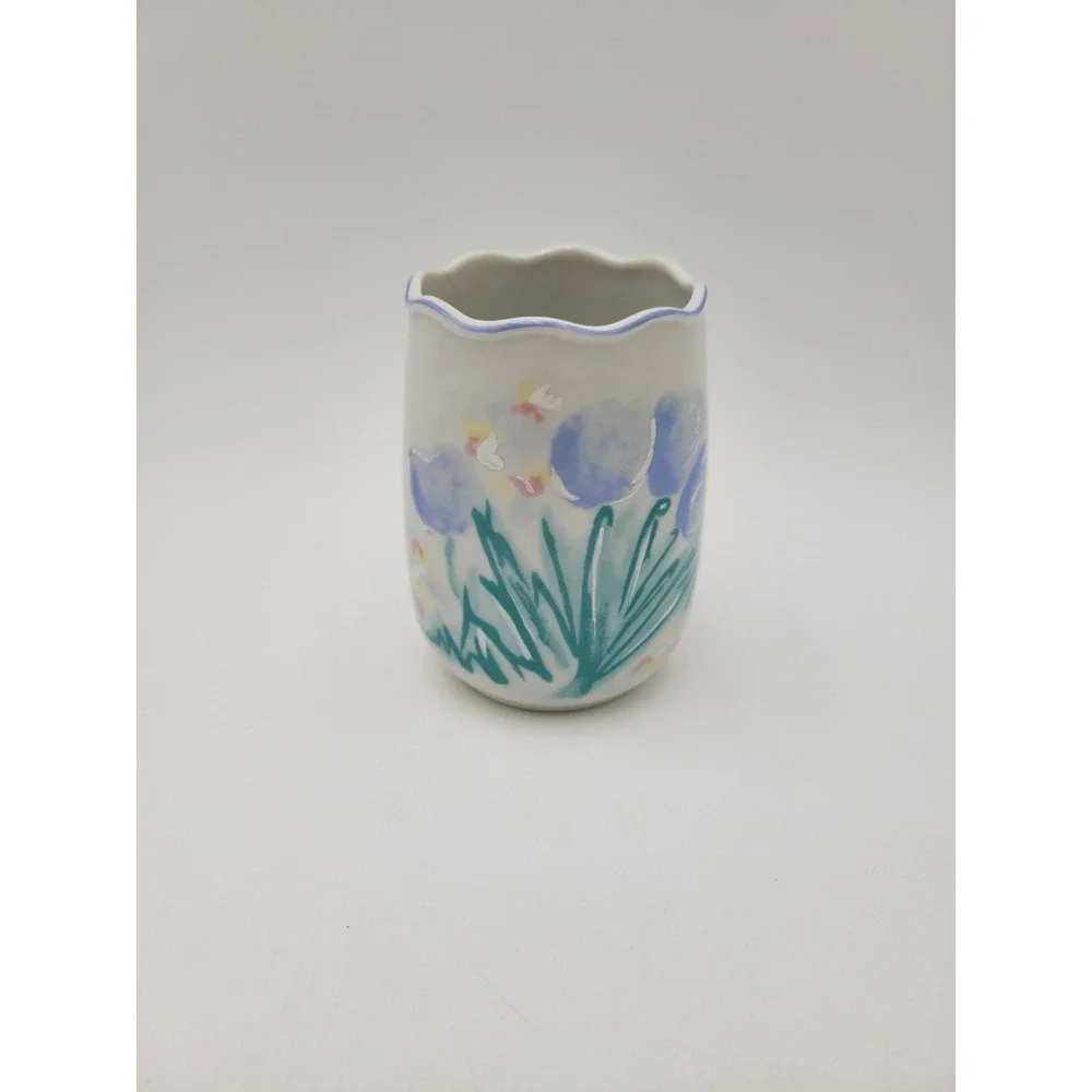 Saturday Knight Ltd Tumbler Laurette‎ Japan Blue Flowers Vintage